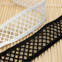 cusack 3 meter 2 5 cm off white black lace trims applique for costumes trimmings ribbon home textiles sew on milk fiber
