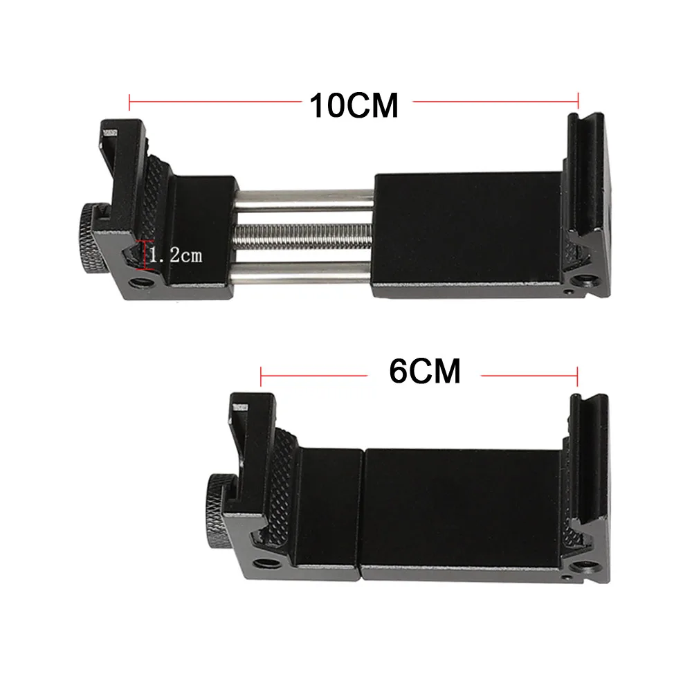 metal phone tripod mount adapter aluminum smartphone holder clip stand for iphone samsung huawei xiaomi cell phone accessories free global shipping