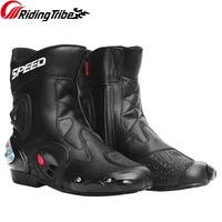 motorcycle boots shoes riding microfiber leather anti skid anticollision wear resistant foot protective gear boot for mt07 z800