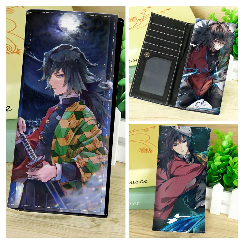 Demon Slayer-3 Длинный клатч с зажимом для денег в стиле аниме «кинтуплеты», Touhou Project - Цвет: Demon Slayer-3