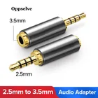 Аудиоадаптер Oppselve с разъемом 3,5 мм на 2,5 мм, штекер 2,5 мм на гнездо 3,5 мм, разъем для Aux динамика, кабеля, наушников, микрофона