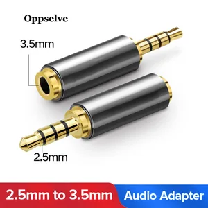 Аудиоадаптер Oppselve с разъемом 3,5 мм на 2,5 мм, штекер 2,5 мм на гнездо 3,5 мм, разъем для Aux динамика, кабеля, наушников, микрофона