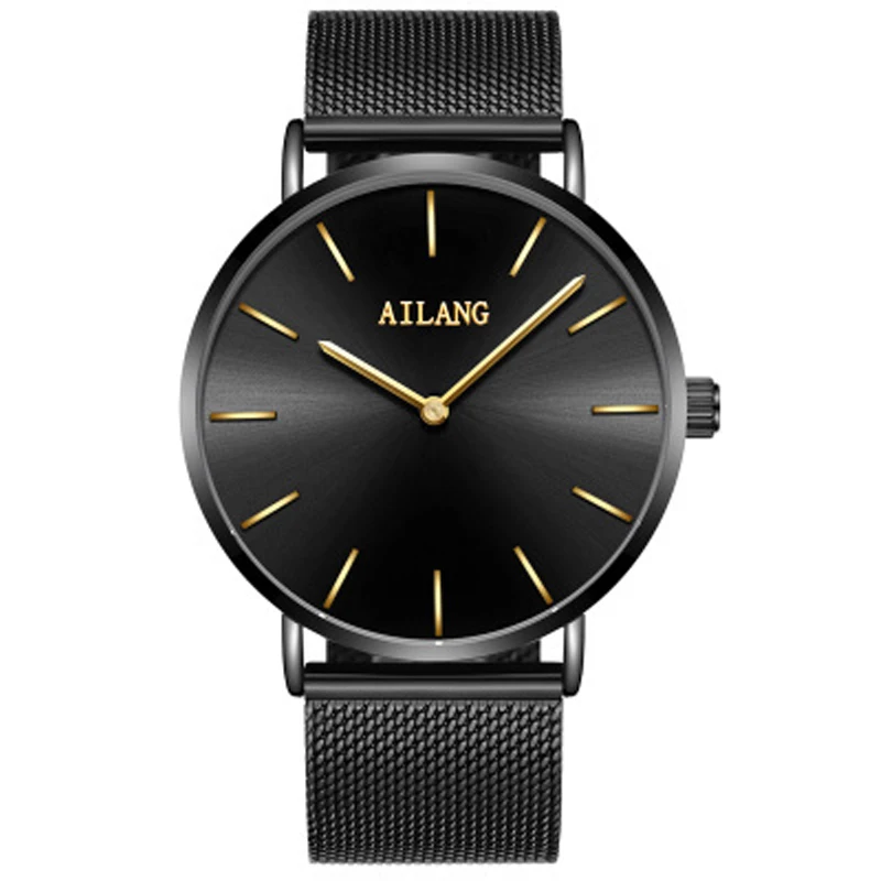

New Fashion Luxury Brand NEW Men's Watches Stainless Steel Strap Stainless Steel Quartz Watch Ultra Thin Men's Watch Dial