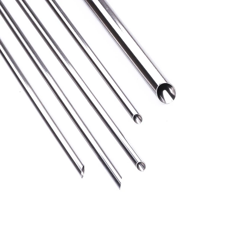 16 Pcs Straw Stainless Reusable Metal Drinking Straws Steel Sturdy Bent Straight with Cleaning Brush | Дом и сад
