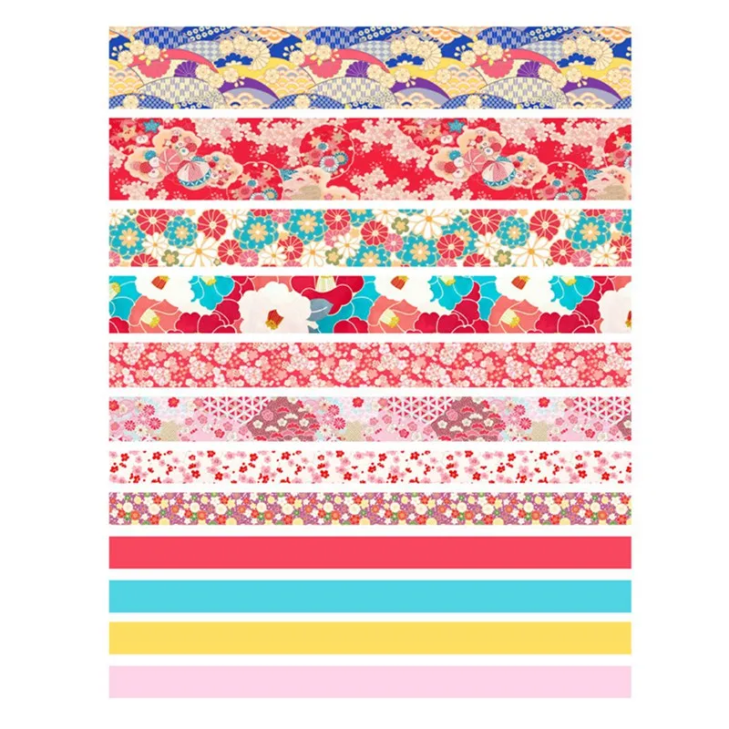 

12Pcs/Set Green Plant Washi Tape Solid Color Masking Tape Decorative Adhesive Tape Sticker Scrapbooking Diary Stationery Supply