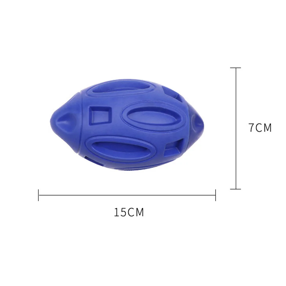 

Dog Toys Molar Tooth Cleaner Trainging Interactive Squeaky Rubber Indestructible Oval Funny Pet Toys Accessories For Large Dogs