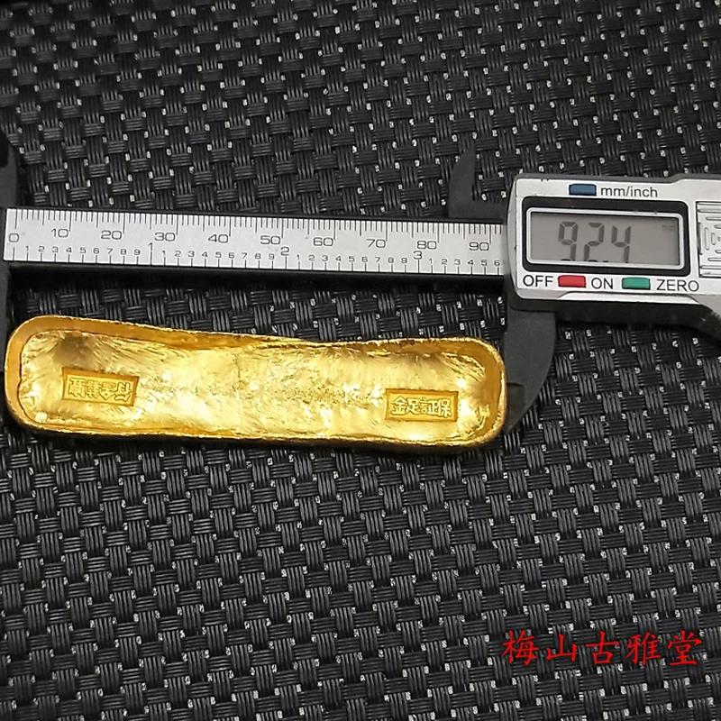 Изысканная позолоченная латунь (в форме лодки. Золотой брусок) украшения для дома