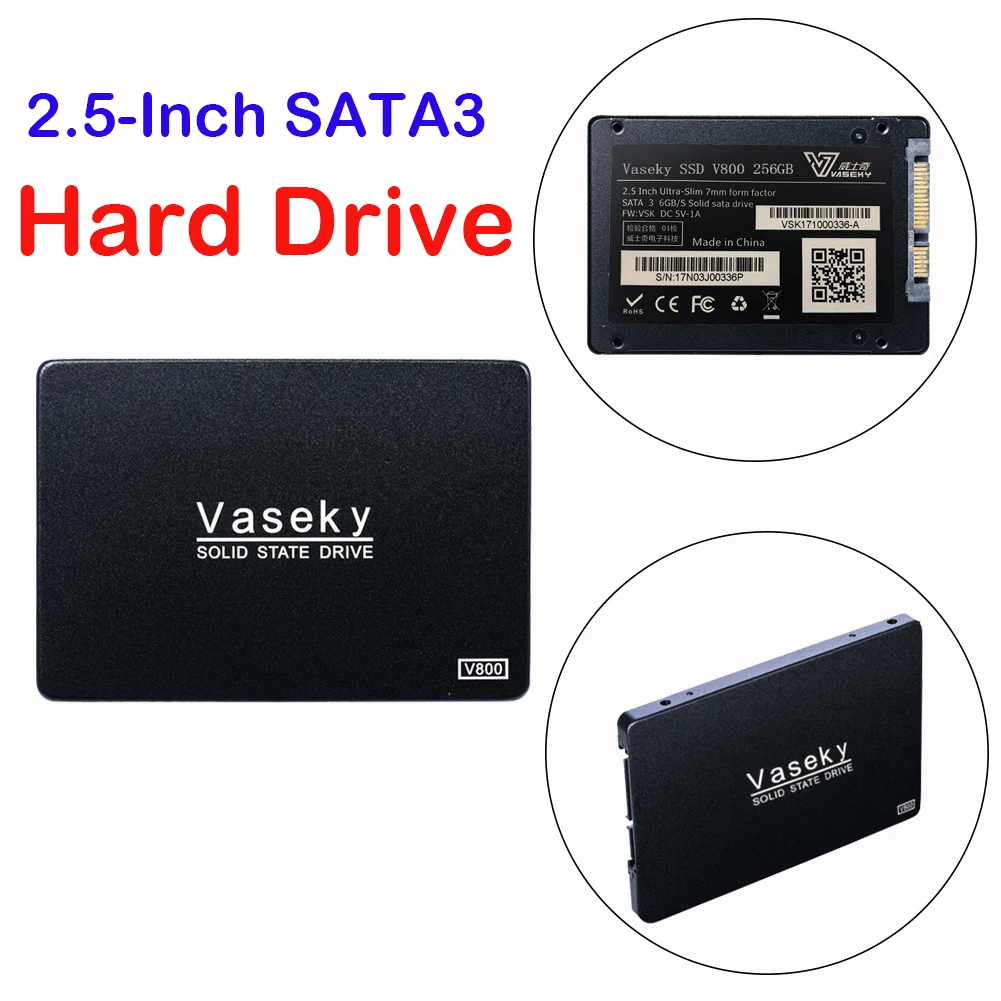 

Vaseky2.5-inchSATA3SolidStateDrive256G6GB/SDesktopNotebookUniversalHardDrive Auto Replacement Part Harddisk Boxs