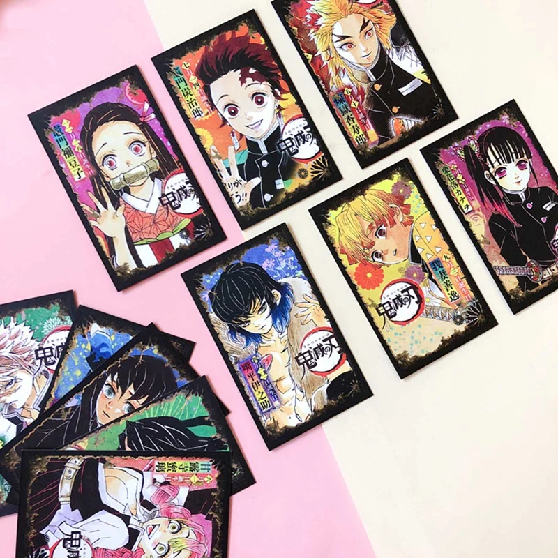 

12Pcs Anime Demon Slayer Kimetsu No Yaiba Photo Cards Kamado Tanjirou Cosplay PVC Cards Postcards