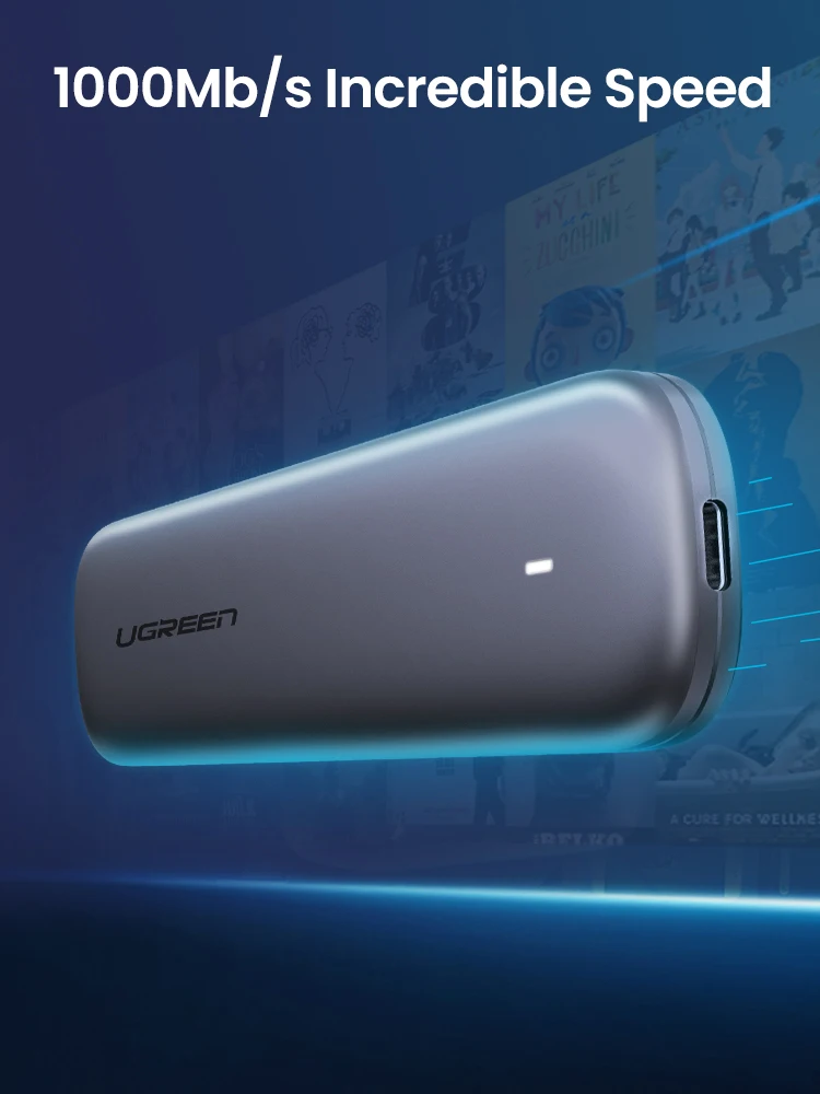 UGREEN M2 SSD Case NVME Enclosure M.2 to USB Type C 3.1 SSD Adapter for NVME PCIE NGFF SATA M/B Key SSD Disk Box M.2 SSD Case