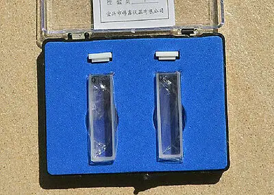 

2pcs 10mm hot sale standard quartz cuvette cuvette with lid open top for spectrophotometer