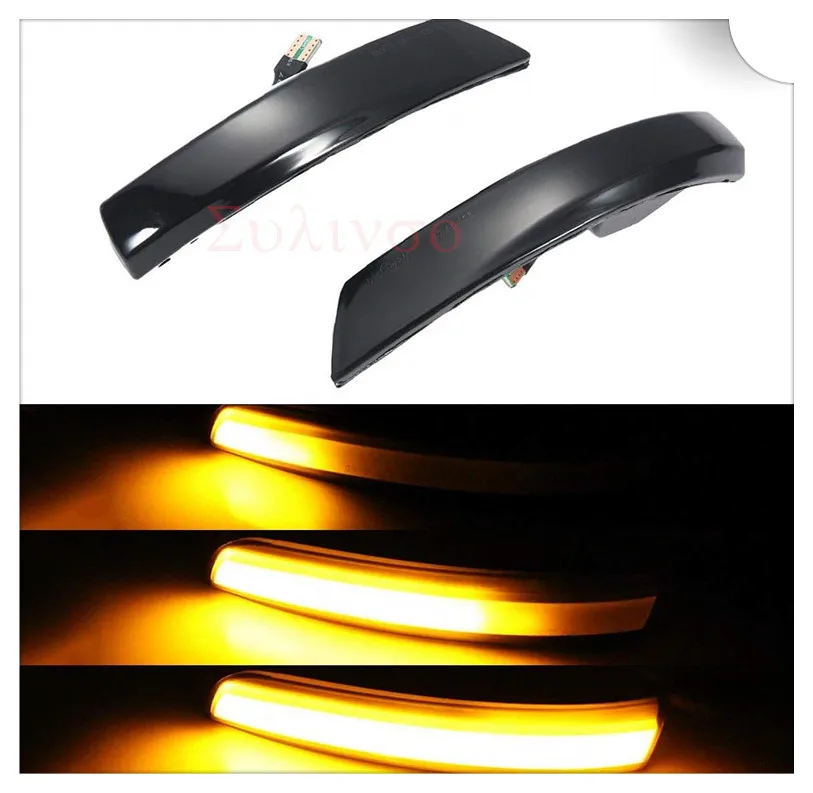 

Smoked Lens Sequential Blink Led, Side Mirror Turn Signal Light for 2008-2016 Ford Focus mk2 mk3, mk4 Assembly