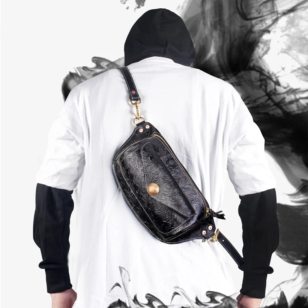 Сумка ручной работы из натуральной кожи для мужчин и женщин поясной кошелек