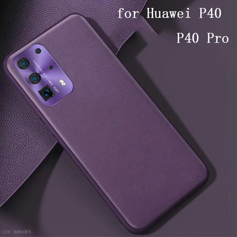 

Чехол-накладка для HUawei P40 Pro, P40 Pro, из натуральной кожи