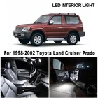 Светодиодсветильник Лампы Canbus для салона 1998-2002 Toyota Land Cruiser Prado Map, Купольные лампы для дверей, 14 шт.