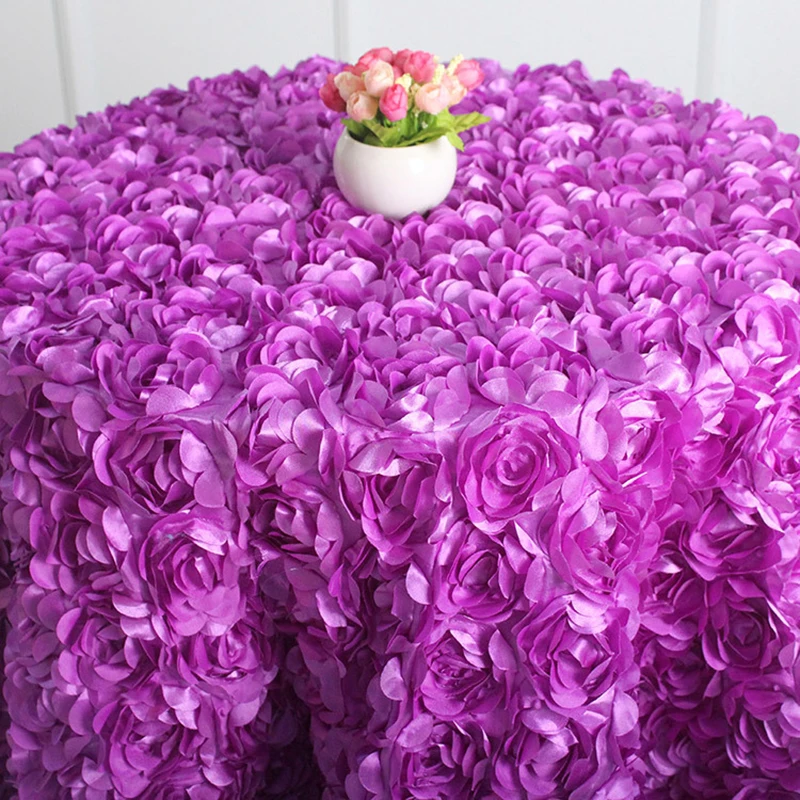 Свадебная скатерть искусственный цветок 3D чехол для стола банкетная