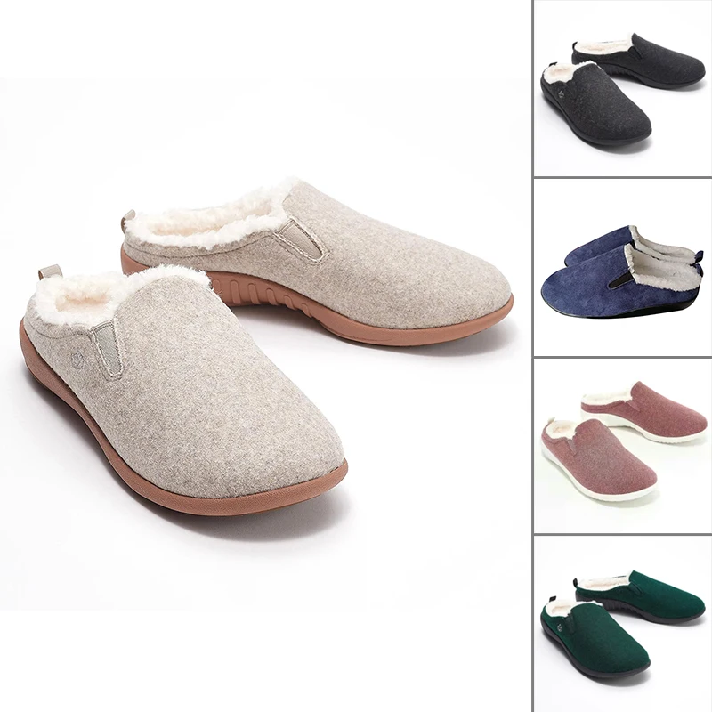 

Women&Men Plush Warm Home Flat Slippers Lightweight Soft Comfortable Winter Slippers Cotton Shoes Indoor Plush Slippers