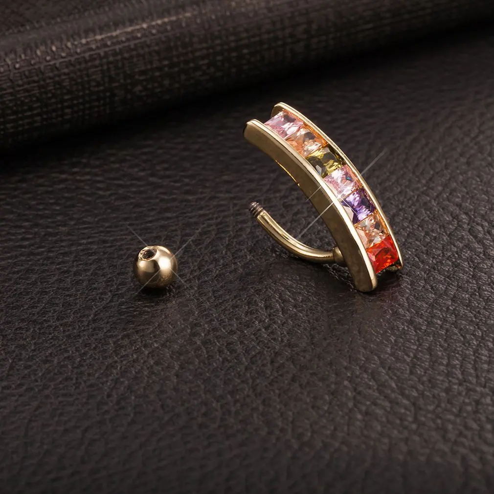 Простой цельный циркониевый пупок подарок Preresent кристалл сексуальные женские