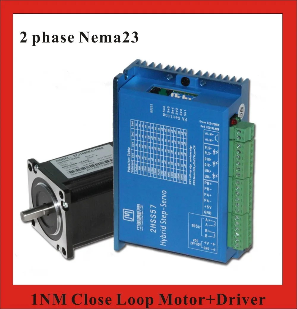 

Комплект ЧПУ 1N.m 2-фазный NEMA 23 шаговый серводвигатель с замкнутым циклом + комплект компонентов ЧПУ