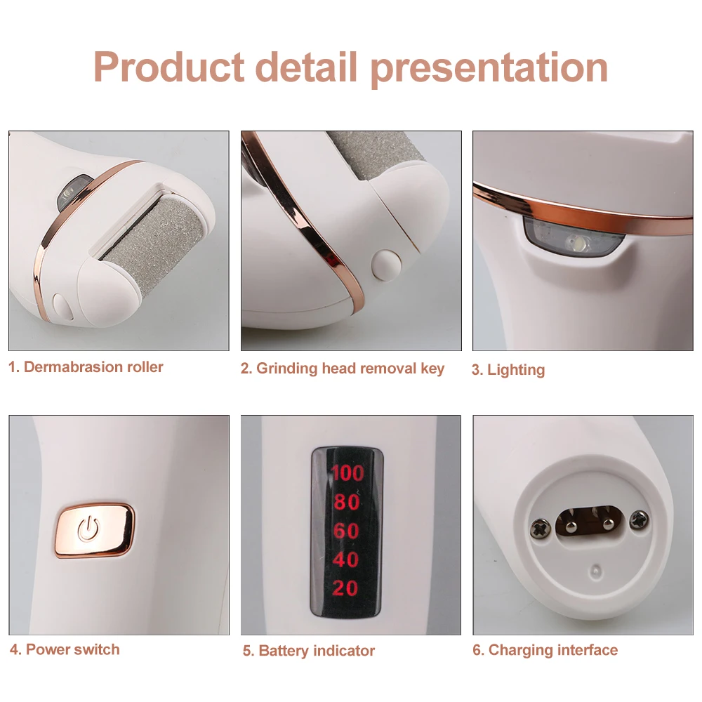 Пилка электрическая для ног инструмент ухода за ногами устройство кожи и