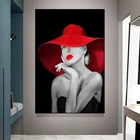 Современная картина маслом модная и красивая женская Картина на холсте постеры и принты домашний декор живопись