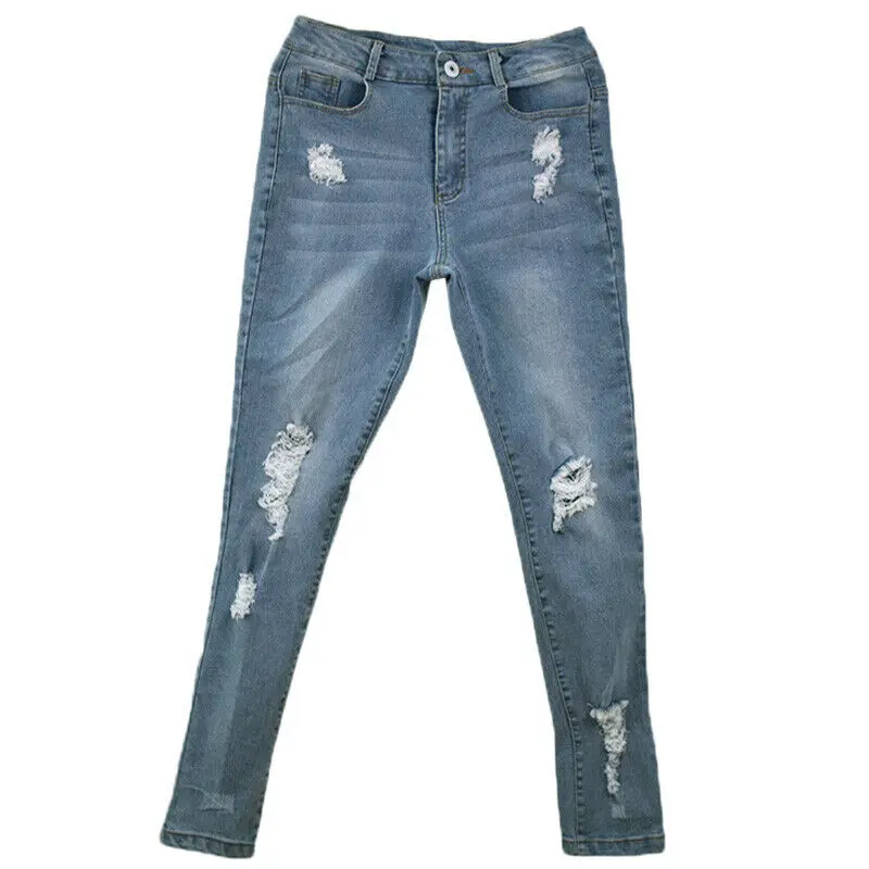 

Women Ladies Skinny Jegging Ripped Stretchy Jeans Leggings Pants Trousers 8-18