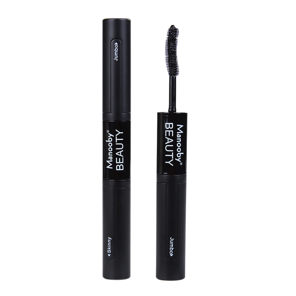 Manooby 4D Тушь для ресниц жидкая черная Толстая длина неглазные ресницы инструмент
