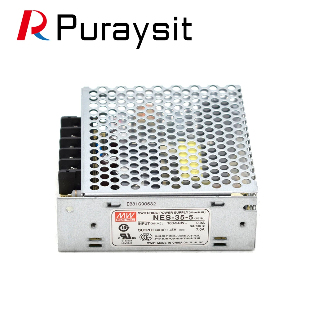 Регулируемый источник питания с одним выходом MeanWell NES-35-15 ac dc 35 Вт 36 5 В 15 24 48 3 А 7 220