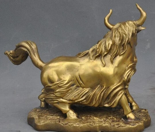 921+++8&quot Lucky Chinese Fengshui brass Copper Zodiac Animal Sheep Goats Statue Figurine | Дом и сад