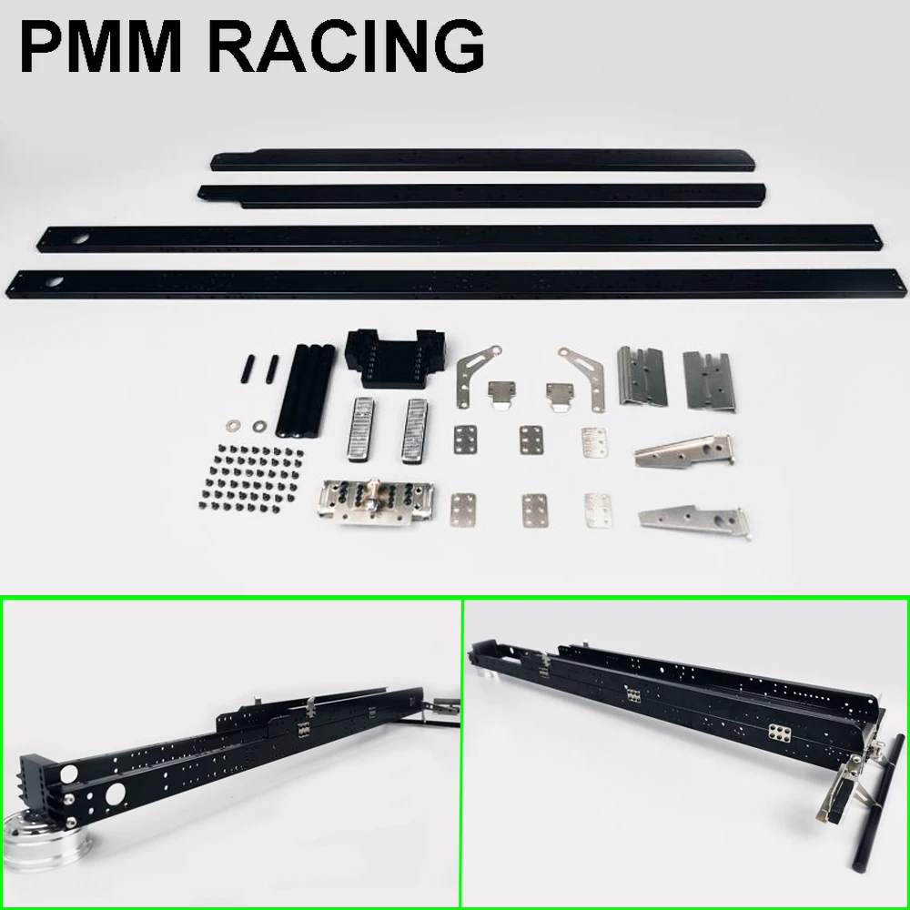 

1 set Aluminum alloy Frame Big Beam 8X8 Standard For 1/14 Tamiya RC Truck Mud head car Actros Scania Volvo MAN DIY Refit Parts