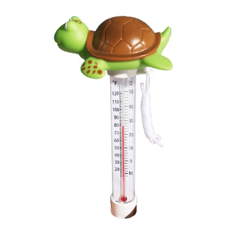 

Cute Animal Shaped Floating Buoy Swimming Pool Thermometer SPA Hot Tub Bath Easy Read Display Water Temperature Test Tube M15