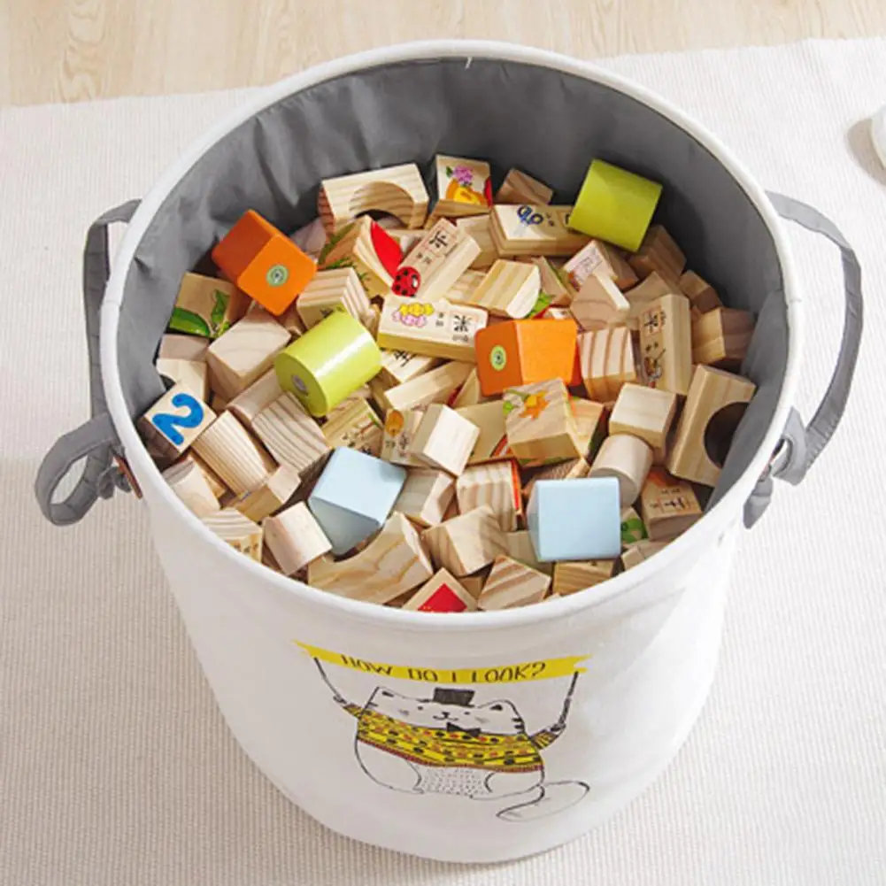 

Laundry Storage Basket Cloth Organizer Kids Book Toys Container Home Holder