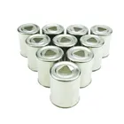 Колпачки для магнетрона, 10 шт.лот, колпачки из нержавеющей стали с треугольным отверстием для микроволновой печи, сменные детали для микроволновой печи, колпачки для коплера Microondas