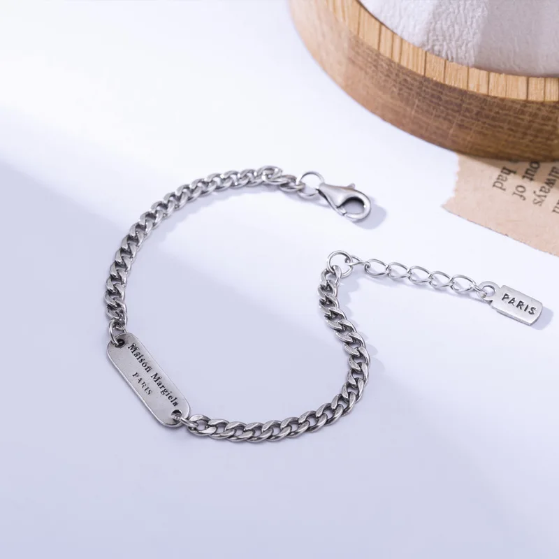 Форзацев в винтажном стиле ткачество цепи настоящие 925 стерлингового серебра