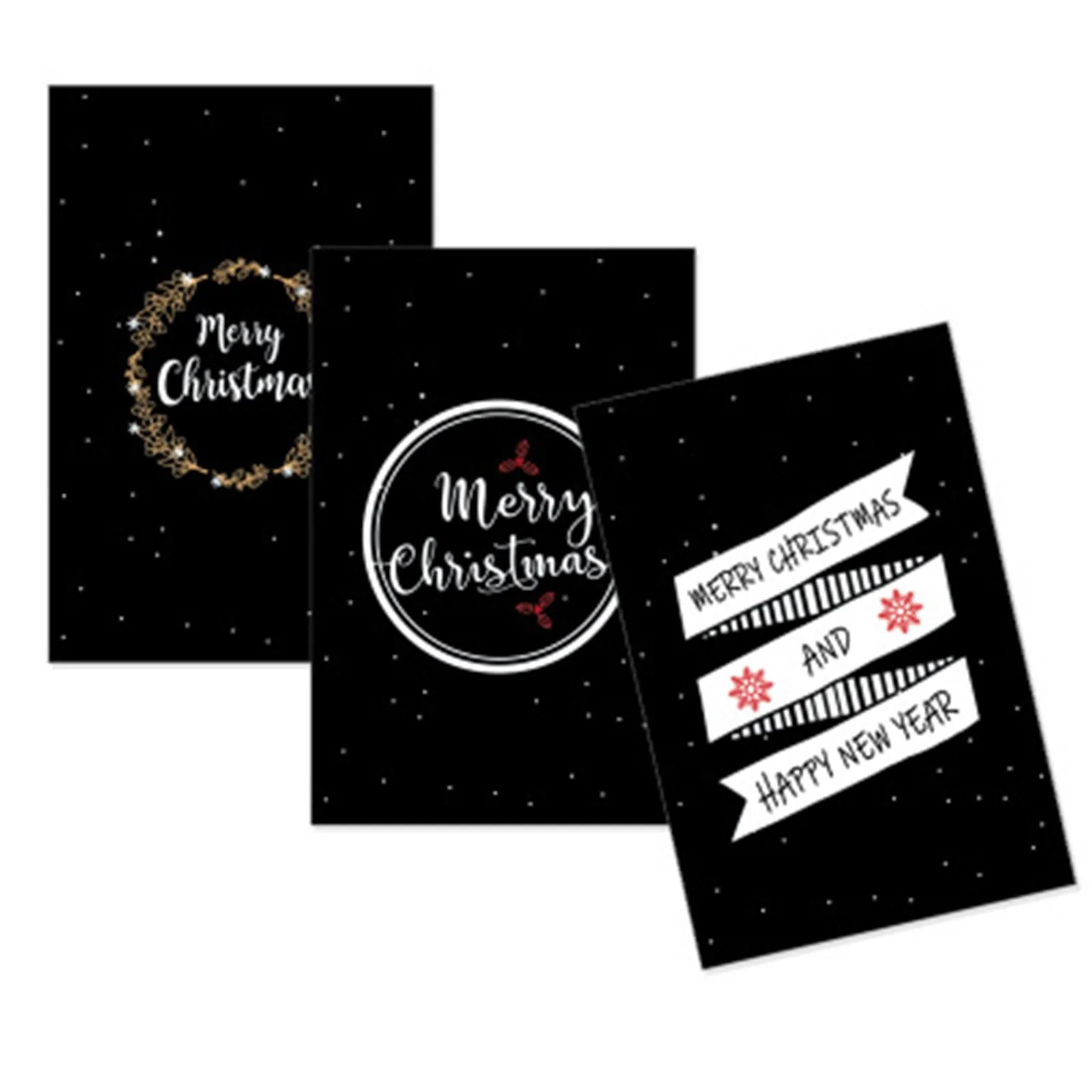 

6PCs Christmas greeting card,6PCs envelope vintage Thank You Card DIY Creative Blessing Gift Message Card Universal Card