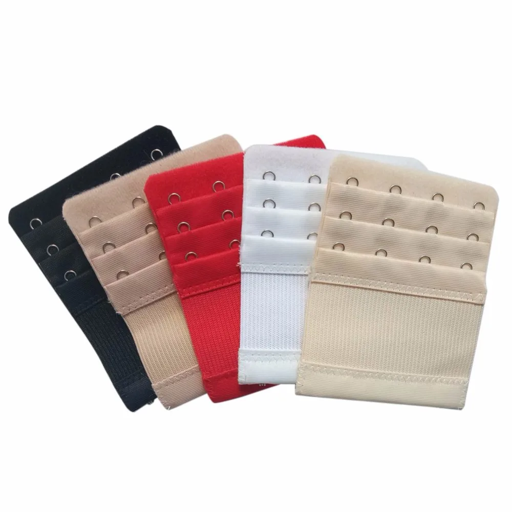 Удлинение пряжки для бюстгальтера 3 ряда 4 крючка 5 цветов|аксессуары нижнего