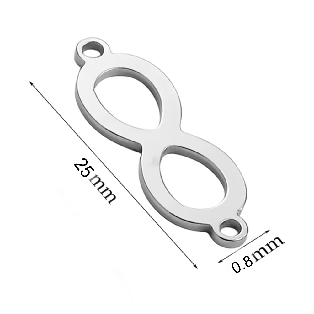 10 шт. соединители бесконечности из нержавеющей стали | Украшения и аксессуары