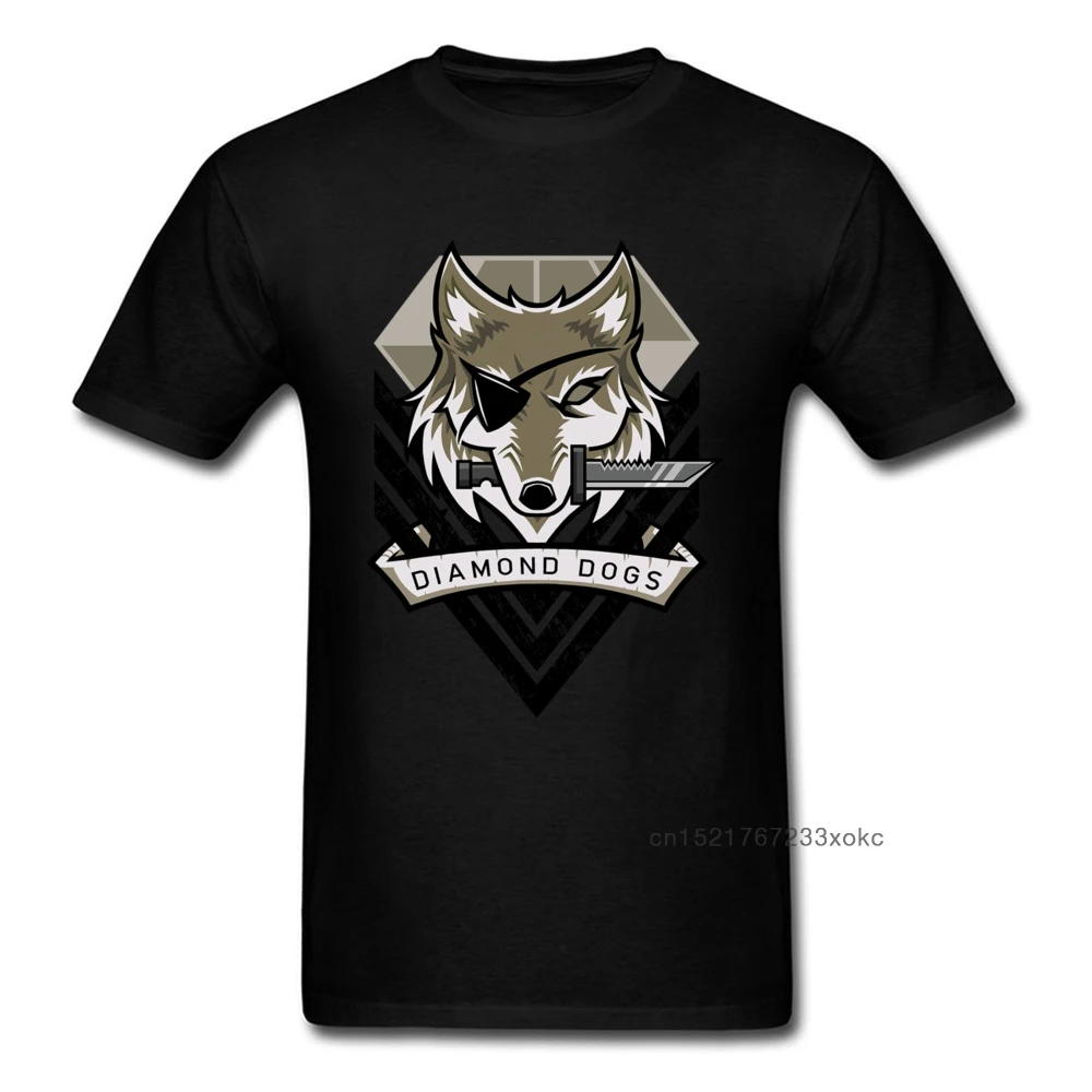 

Diamond Dogs Tee Shirt Men Tshirt Vintage Clothing Dog Of War Cool T-shirt Students T Shirts Cotton Tops For Hipster