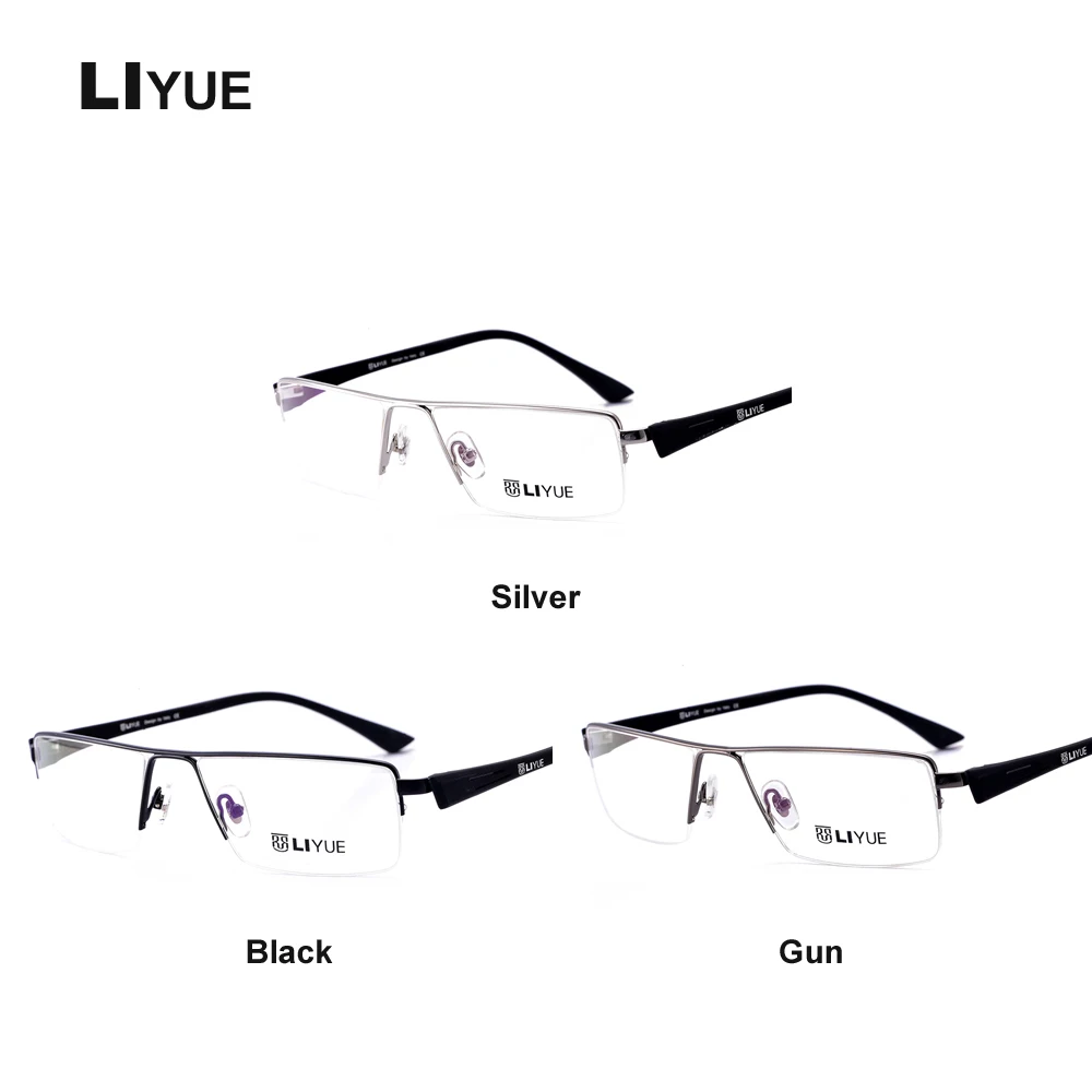 Оправа для очков Мужская прямоугольная металлическая близорукости | Аксессуары