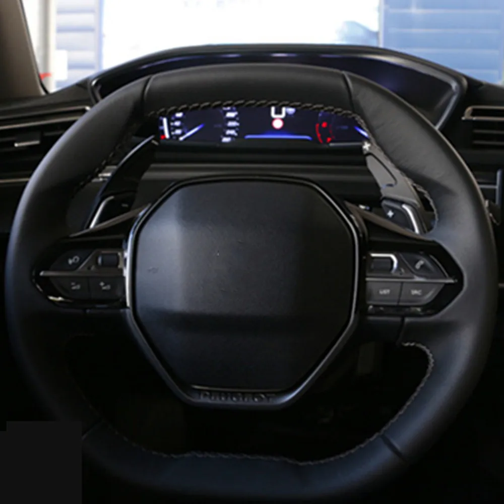 

for Peugeot 3008 3008 GT 5008 GT 2017- 2020 Car Styling Accessories Interior Car Steering Wheel Shift Paddle Extended Shifter