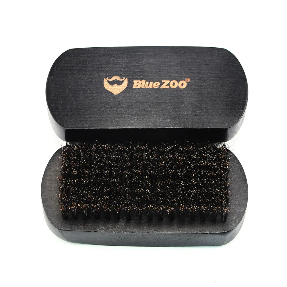 Bluezoo мужской уход овальные черные строительные блоки Black Pig Zongzi щетка для бороды и
