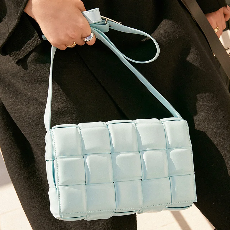 

Женская сумка через плечо, плетеные сумки с клапаном для женщин, 2020, хорошее качество, модная сумка через плечо из искусственной кожи, женска...