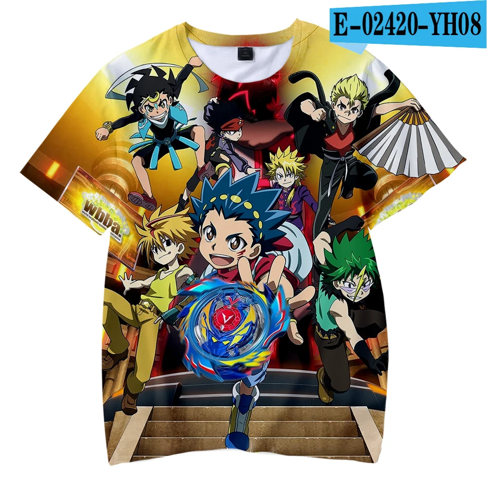3D Beyblade Burst Evolution/детская футболка для мальчиков и девочек, милая Модная креативная уличная детская забавная футболка с 3D принтом, топы - Цвет: 3D
