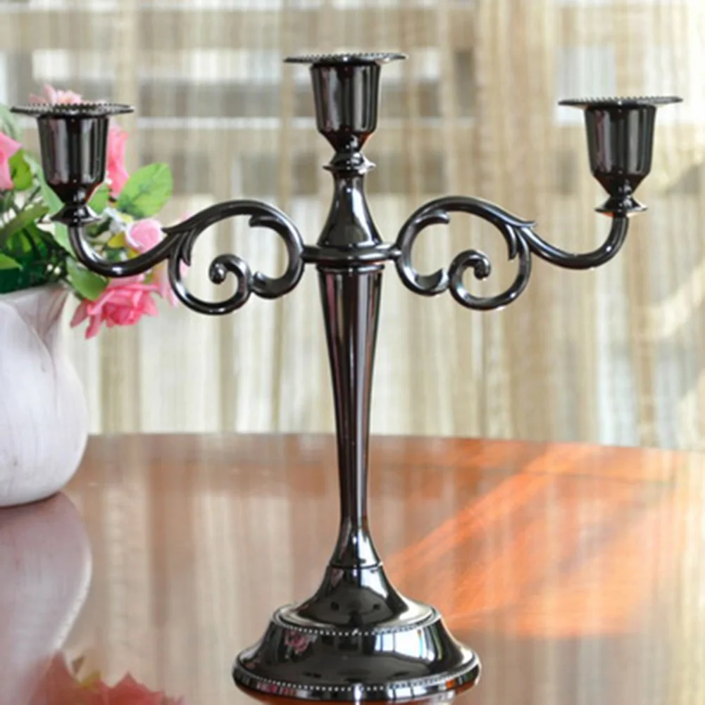 Candle Holders Antique Retro 3/5-Arm Metal Candlesticks Romantic Dinner Table Wedding Home Decor | Дом и сад