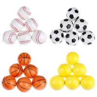 6pcs children toy anti stress ball relief soccer football basketball baseball tennis soft foam rubber squeeze ball toys