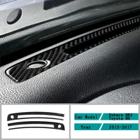 carbon fiber car accessories interior front air conditioning vent outlet cover trim stickers for toyota 86 subaru brz 2013 2017