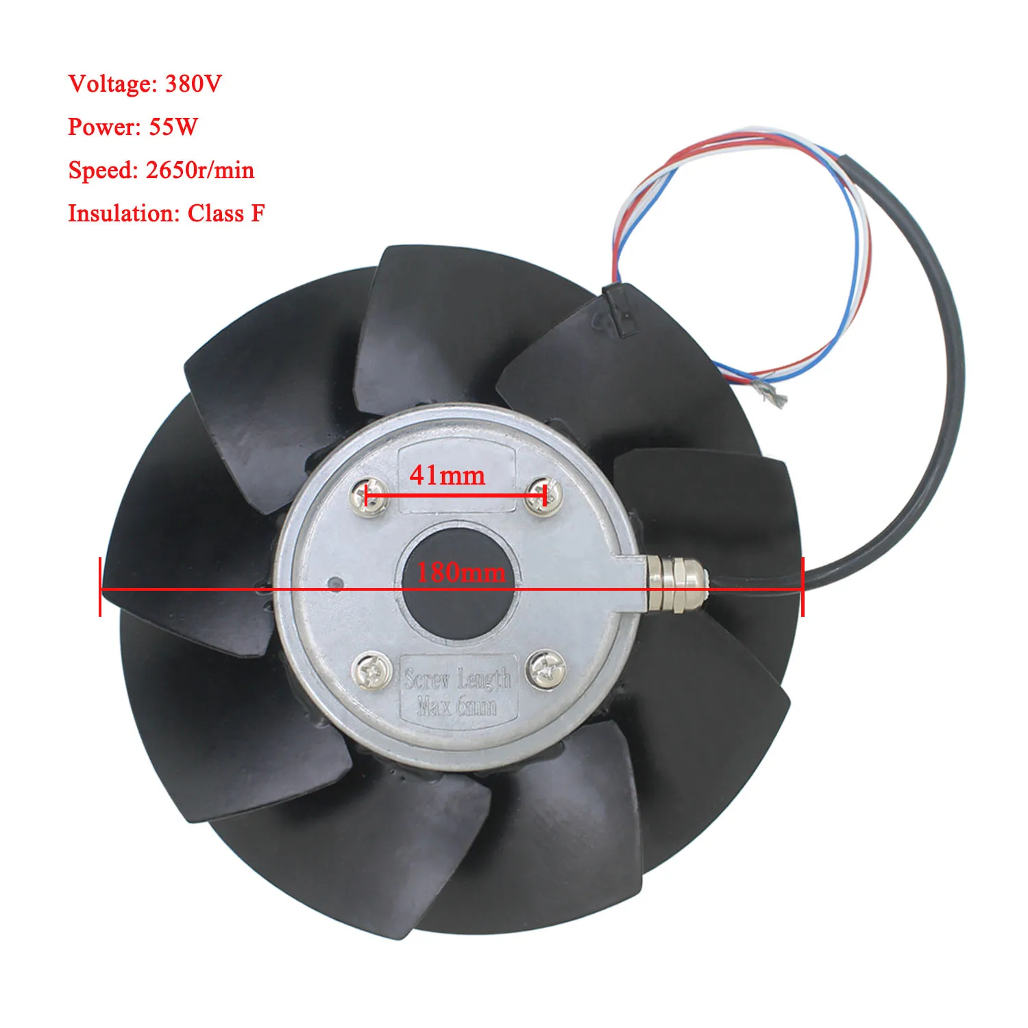 Хороший тепловой вентилятор для рассеивания тепла внешний осевой ротора 220 В/380 В