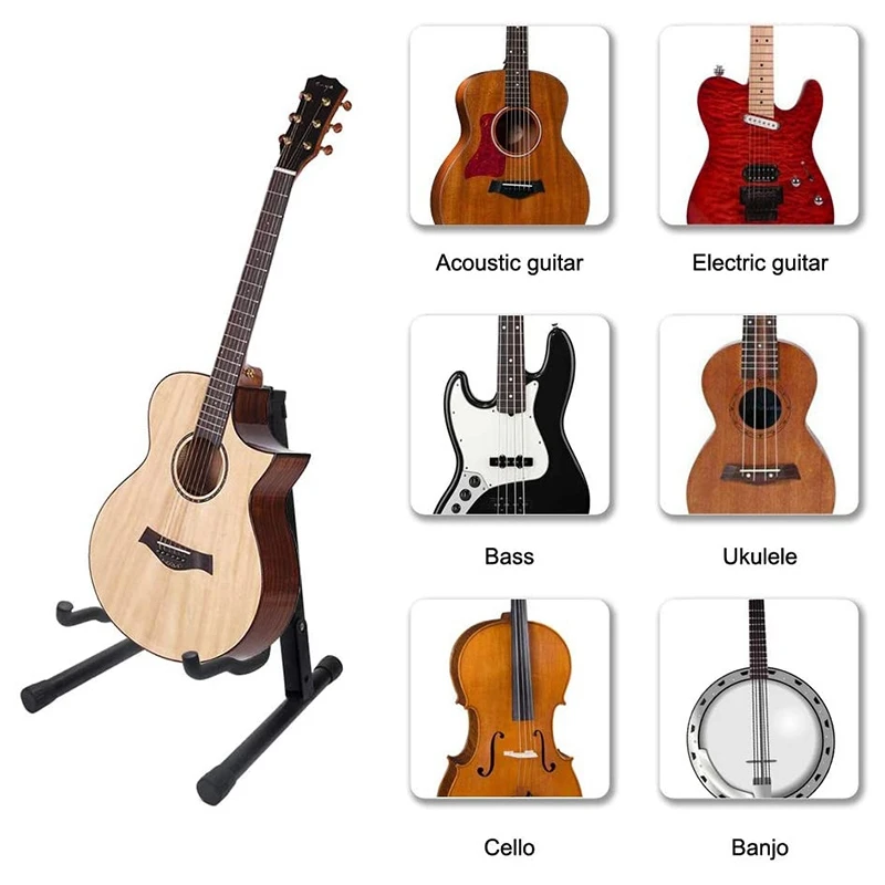 

Guitar Stand Folding Universal A Frame Stand Floor for All Guitars Acoustic Clic Electric B Guitar Stand