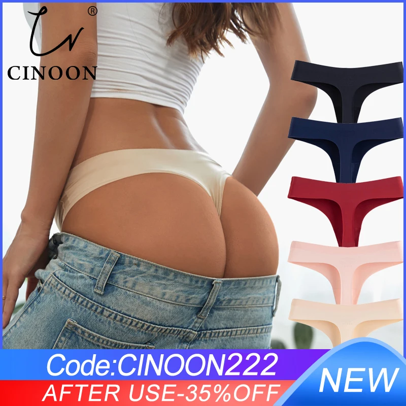 CINOON пикантные женские стринги бесшовные трусики с низкой посадкой Женские Т