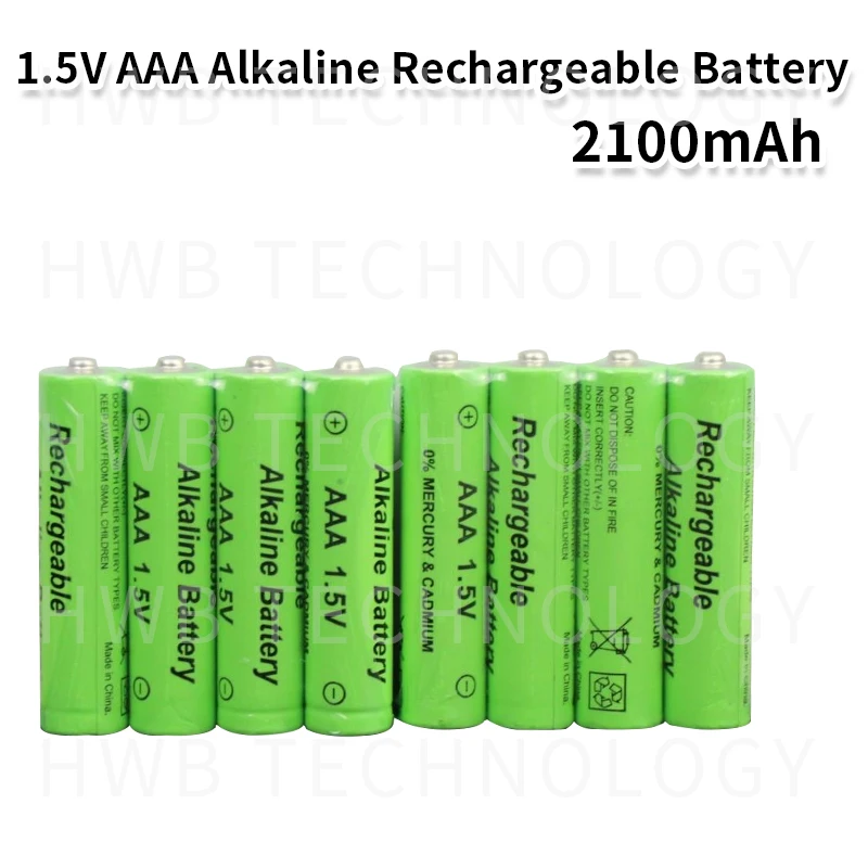 8pcs 1.5V AA 3000mah Alkaline Rechargeable battery + AAA 2100mAh for led light toy mp3 Free shipping | Электроника